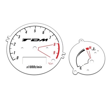 Yamaha TDM 900 Tarcze Zegarów BIAŁE