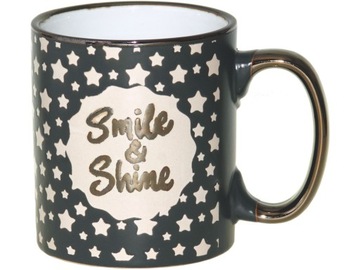 DUŻY Kubek do KAWY HERBATY 620ml - SMILE AND SHINE