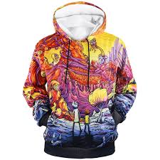 RICK& MORTY BLUZA Z KAPTUREM Rick&Morty r.L JEDYNA PRINT