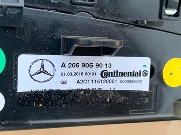 MERCEDES GLC W253 PANEL KLIMATIZACE