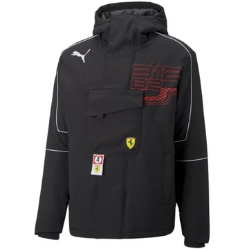 Puma Ferrari kurtka męska czarna sportowa z kapturem na zamek 535783 01 XXL