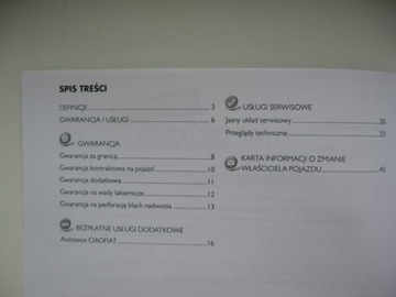 Польская сервисная книжка Fiat Ducato Fiat Doblo