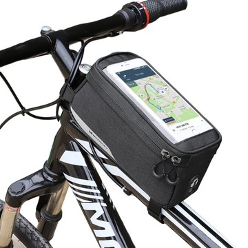 WOZINSKY TORBA SAKWA ROWEROWA NA RAMĘ TELEFON 1L