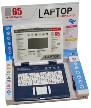 461045/0189 LAPTOP EDUKACYJNY DLA DZIECI 65 PROGRAMÓW USB PL HH
