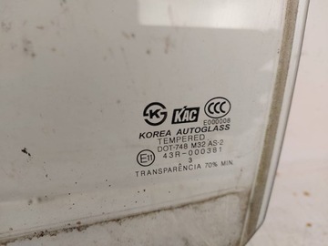SKLO (OKNO) DVEŘE LEVÝ ZADNÍ HYUNDAI ACCENT II (LC)