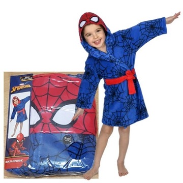 SZLAFROK CHŁOPIĘCY Z KAPTUREM SPIDER-MAN 98-104