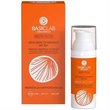 Basiclab Lekki krem ochronny SPF 50+ 50 ml