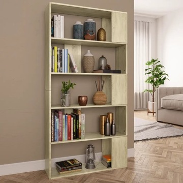 VidaXL Книжный шкаф/перегородка, Дуб Сонома, 80x