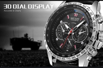 MEGIR Sport Mens Watches Top Brand Luxury Quartz Men Watch Fashion Casual