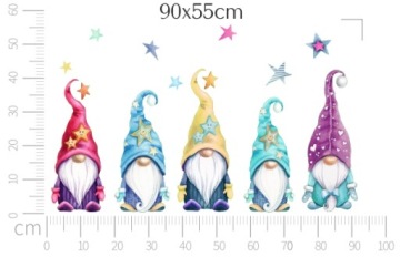 МНОГОРАЗОВЫЕ наклейки «Рождественские гномы» с гномами