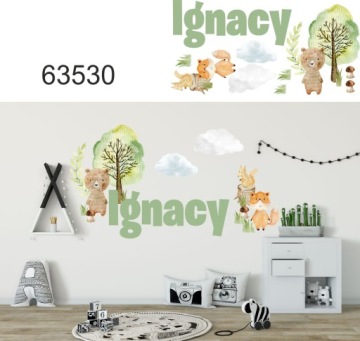 Детские наклейки на стену, наклейка с именем ребенка
