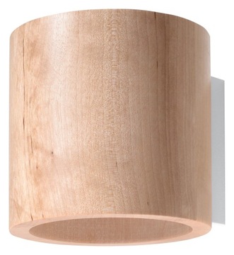 Kinkiet GAJA Drewno Brąz Lampa Loft na Ścianę LED