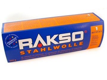 WEŁNA STALOWA 1 RAKSO 200G POLEROWANI MATOWIENIE