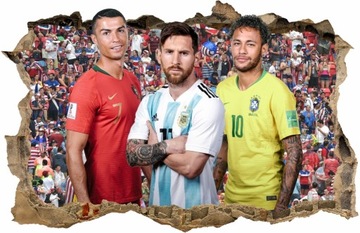 MESSI RONALDO NEYMAR Naklejka 70x45 #86
