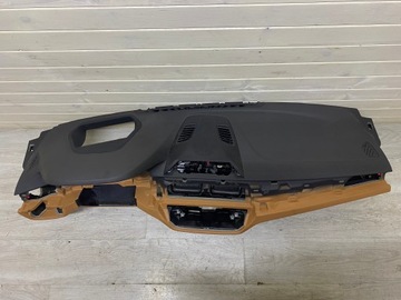BMW 5 G30 G31 KONSOLA ORYGINALNA AIRBAG PASAŻER KIEROWCA COGNAC