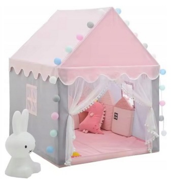 Детский домик, палатка, замок, дворец для дома, сада, светодиодная роза