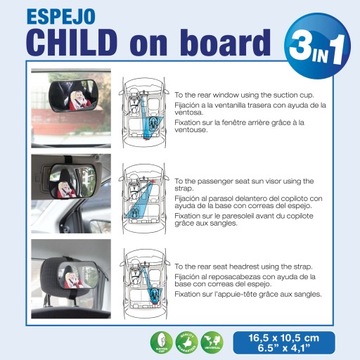 ДЕТСКОЕ ПРИЗОРНОЕ ЗЕРКАЛО ДОПОЛНИТЕЛЬНЫЙ ПОДГОЛОВНИК 2808048