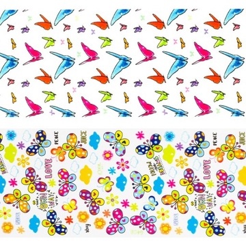 10 x НАБОР ГИБРИДНОЙ ТРАНСФЕРНОЙ ФОЛЬГИ ДЛЯ УКРАШЕНИЯ НОГТЕЙ — БАБОЧКИ 03