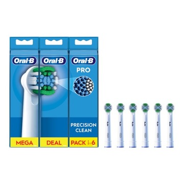 BRAUN Oral-B Precision Clean EB20RX-6 końcówki do szczoteczki Oral-B 6szt
