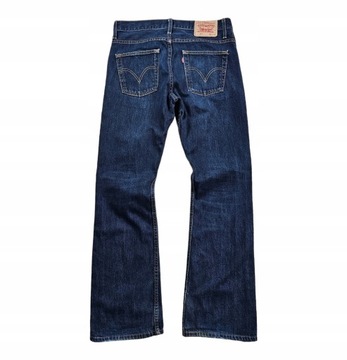 Spodnie Jeansowe LEVIS 507 Niebieskie Proste Dżins Denim Męskie 31x32