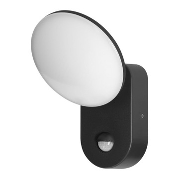 Lampa LED Oprawa Kinkiet Naświetlacz Czujnik Ruchu CZARNY 15W