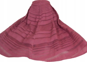 AŻUROWA FIOLETOWA SPÓDNICA Z PODSZEWKĄ 40 42