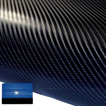 4D CARBON Foil Черный карбоновый шпон Черные стойки кокпита 3M x 0,5M RAKLA