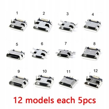 Freneci Набор из 362 гнездовых разъемов Micro USB 5-контактный