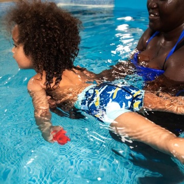 Neoprenowa pieluszka do pływania DUO 2w1 samolot S