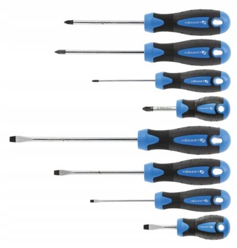 НАБОР ОТВЕРТОК HOGERT 8 ​​шт. ТОРЦЕВЫЕ КЛЮЧИ ИНСТРУМЕНТЫ 1/4,3/8,1/2 дюйма 222 шт.