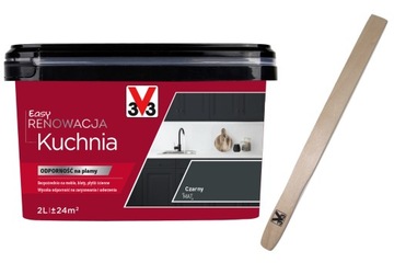 V33 Easy Renowacja Kuchnia Czarny Mat 2L