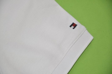 Tommy Hilfiger koszulka polo biała polówka S