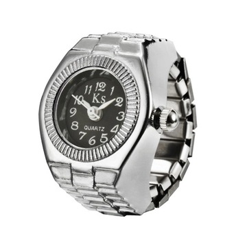 Creative anillos Finger Ring Watch Punk Mini
