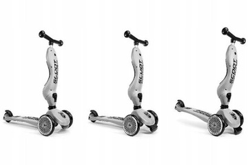 SCOOT&RIDE HIGHWAYKICK 1 СКУТЕР + ШЛЕМ XXS-S 1-5 лет ASH кремовый