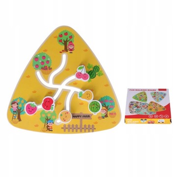 Drewniane zabawki labiryntowe Dopasuj puzzle do