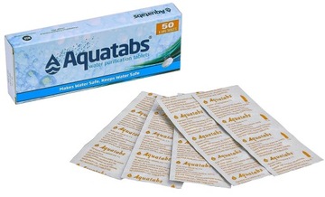 Tabletki odkażające Medentech Aquatabs | Do uzdatniania wody BCB 50 szt.