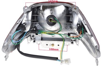 LAMPA TYŁ TYLNA BIAŁE KLOSZE SKUTER 4T GY PEUGEOT