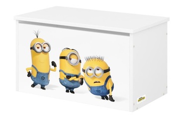 POJEMNIK NA ZABAWKI Skrzynia MEBLE dla dzieci MINIONKI, MINIONS + SIŁOWNIK