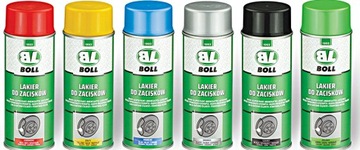 BOLL LAKIER DO ZACISKÓW i tarcz hamulcowych CZARNY w połysku, trwały 1485