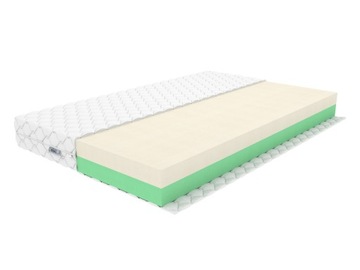 Materac 90x200 17cm HR40kg/m3 Dwie twardości w jednym H3 /H4 z Pokrowcem