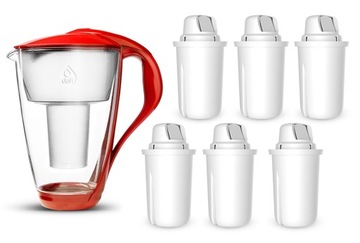 Dzbanek filtrujący szklany Dafi Crystal +6 filtrów