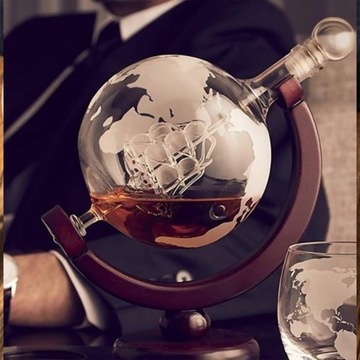 ГРАФИН ДЛЯ ВИСКИ GLOBUS КОРАБЛЬНЫЙ СТЕНД ПРЕМИУМ +2 БЕСПЛАТНЫХ СТАКАНА