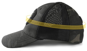 БЕЙСБОЛЬНАЯ КЕПКА МУЖСКАЯ С КАМУФЛЯЖНОЙ СЕТКОЙ