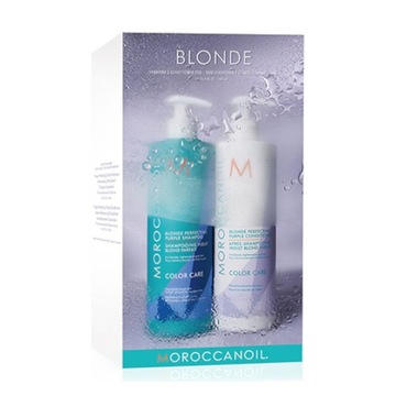 Moroccanoil DUO Blonde Perfecting szampon odżywka