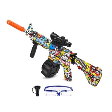 НАБОР АВТОМАТИЧЕСКОЙ ВИНТОВКИ MINI M4 С ГЕЛЕВЫМИ ШАРИКАМИ