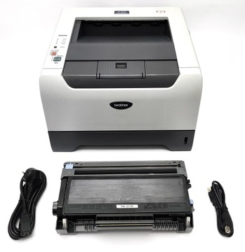 Brother HL-5240, (10-30K), pełen toner 100%, kable