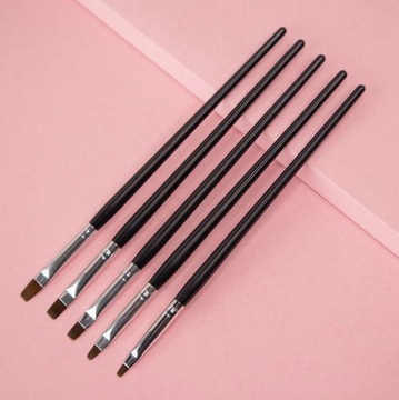 ГЕЛЕВАЯ КИСТОЧКА для акрилового дизайна ногтей №8, складная, круглая