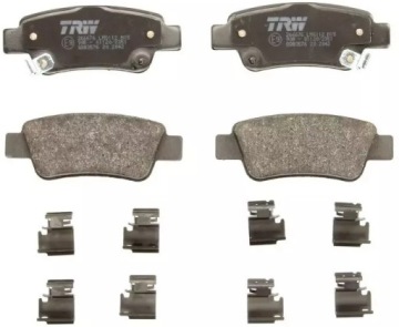 TRW KLOCKI HAMULCOWE TYŁ GDB3576