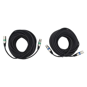 2 SZT. KABEL DMX 20 m, PODŁĄCZENIE SYGNAŁU DMX, STEROWANIE ŚWIATŁEM DMX