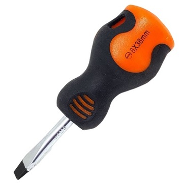 ОТВЕРТКА КОРОТКАЯ ПЛОСКАЯ ОТВЕРТКА 6x38 мм ТВЕРДЫЙ МАГНИТНЫЙ RICHMANN C5424